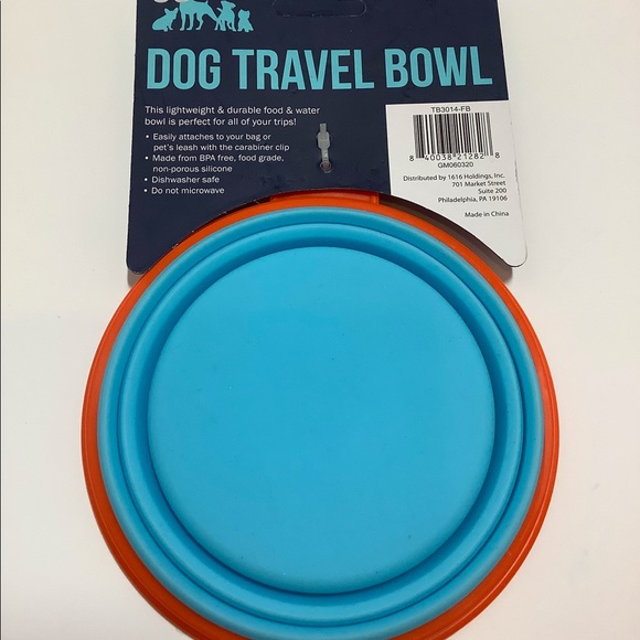 Tail Lights LED Pet Collar Leash Safety Light Collapsible 12oz Travel Bowl Set - Picture 4 of 7